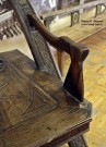 Кресло ''Дуга, топор и рукавицы''. Подлокотник. Фото Татьяны Шепелевой. Май 2016 года