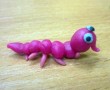''Розовая сороконожка''. Материал - пластилин. Автор Соня Гречкина (10 лет)