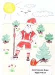 ''Наш любимый Дед Мороз''. Рисунок Вари Шестаковой, детский сад № 23