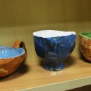 Три чаши из серии ''Грани'' (мраморная техника). Автор Светлана Сахарова. Фото Т