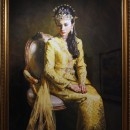 Портрет принцессы Раджа Нор Азвина Бинти Раджа Джафара. Малайзия. Акварель. 2015