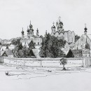 Валерия Кузина. Суздаль. Вид на Покровсий женский монастырь. 2014 год