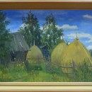 Кувшинова Н.Л. Стожки. ДВП, масло. 2011 г.