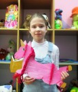 ''Дарите книги с любовью''. Мальханова Вера со своим волшебным единорогом. Библиотека им. К. Симонова. 12 февраля 2023 года