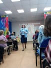 ''В мире таланта и увлечений''. Библиограф Ольга Владимировна Матвеичева демонстрирует одежду дизайнера Елены Живниной. ЦРДБ им. А. Пешкова. 6 апреля 2023 года