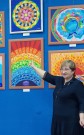 ''Мир преобразится красотой''. Эльвира Петровна представляет свою картину ''Радуга Высших Миров''. ЦРДБ им. А. Пешкова. 27 марта 2024 года