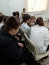 ''Слова, рождённые в огне…'' Обсуждение вопроса. 8 класс школы № 75. Библиотека им. К. Симонова. 6 мая 2024 года