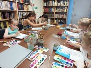 ''Вниз по матушке, по Волге''. В творческой студии ''Муравьишка'' кипит работа. Библиотека им. В. Дубинина. 10 июня 2023 года