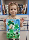 ''С героями русских народных сказок''. Художница Есения и ее добрый Леший. Библиотека им. В. Дубинина. 22 октября 2025 года