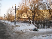 14 февраля. Мусор в сквере ''Мать и дитя''. Автор Татьяна Шепелева