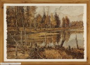 Александр Николаевич Юрков. Машкин водоём под Козулькой. 2001