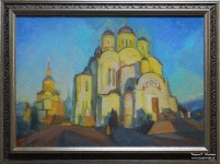 Куликовская Н.Ф. Собор в золоте заката. Дивеево. 2015