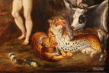Ян Брейгель Младший (1601 – 1678). Франс Ваутерс (1612 – 1659). Сцена грехопадения в райском саду. Фрагмент. Фото Татьяны Шепелевой