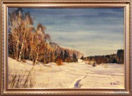 Зима на Узоле. Акварель. 2016. Худ. Величко В.Н.. Фото Татьяны Шепелевой