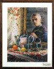 Автопортрет с чайным натюрмортом. Акварель. 2014. Худ. Величко В.Н.. Фото Татьяны Шепелевой