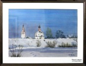 Суздальский мотив. Акварель. 2012. Худ. Величко В.Н.. Фото Татьяны Шепелевой