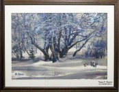 Зимний лес. Акварель. 2013 Худ. Величко В.Н.. Фото Татьяны Шепелевой
