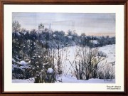 Морозное утро. Суздаль. Акварель. 2010. Худ. Величко В.Н.. Фото Татьяны Шепелевой