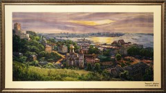 На Стрелке. Нижний Новгород. Акварель. 2010. Худ. Величко В.Н.. Фото Татьяны Шепелевой