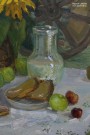 Татьяна Яковлева. Подсолнухи. Фрагмент. Холст, масло. Фото Татьяны Шепелевой