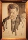 Анненков Ю.П. (1889 - 1974). Портрет Максима Горького. 1919. Бум., кисть, перо, акварель. Фото Татьяны Шепелевой