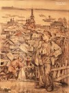 Бескаравайный В.М. (1930 - 1993). ''Детство''. Алёша-ветошник. 1977. Бумага, карандаш, акварель. Фоторепродукция Татьяны Шепелевой