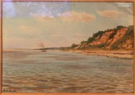 Бенуа Альберт Николаевич. (1852 - 1936). Вид Волги. Нач. 1900-х годов. Бумага, акварель. Фоторепродукция Татьяны Шепелевой
