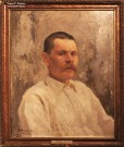 Шлейн Н.П. (1873 - 1952). Портрет А.М. Горького. 1910. Фоторепродукция Татьяны Шепелевой
