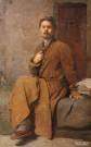 Серебряный И.А. (1907 - 1979). Горький в камере Петропавловской крепости. Фрагмент. 1953. Фоторепродукция Татьяны Шепелевой