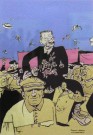 ''Литературная баня''. А.М. Горький в дружеских шаржах и карикатурах современников. ''Возвращение на родину – в СССР''. 1928 г.. Фоторепродукция Татьяны Шепелевой