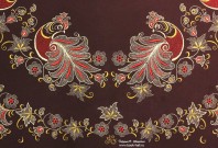 Платок «Родные просторы». 2017. Фрагмент. Автор  Ольга Калягина. Золотное шитьё. Фото Татьяны Шепелевой