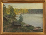 Рудольф Соснин. В заливе. Вечер. 2002. Холст, масло