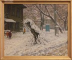 Рудольф Соснин. Зима на улице Ашхабадской. 2014. Картон, масло
