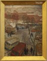 Рудольф Соснин. На автостанции ''Канавино''. 1982. Холст, масло