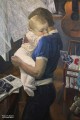  Рудольф Соснин. Афганская вдова. Фрагмент. 1989. Холст, масло