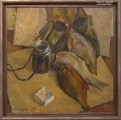 Рудольф Соснин. Натюрморт с донской рыбой. 1977. Холст, масло