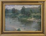  Рудольф Соснин. Купанье на реке Узоле. 2003. Холст, масло