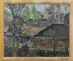 Рудольф Соснин. Май на улице Студеной. 1976. Картон, масло