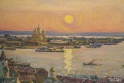 Рудольф Соснин. К вечеру. Фрагмент. Холст, масло