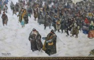 Рудольф Соснин. Нижний базар. Фрагмент. 2011. Холст, масло
