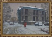 Рудольф Соснин. Переулок Университетский. 2016. Картон, масло