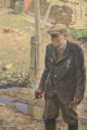 Рудольф Соснин. ''Где же вы теперь, друзья...''. Фрагмент. 2017. ДВП, масло