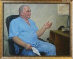 Рудольф Соснин. Хирург М.В. Рязанов. Холст, масло