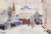 Александр Терентьев. Гороховец зимой. Бумага, акварель. 2016 г. Фото Татьяны Шепелевой