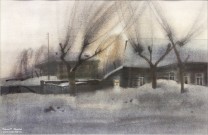Александр Терентьев. Уходящий Нижний. Улица Малая Ямская. Бумага, акварель. 2007 г. Фото Татьяны Шепелевой