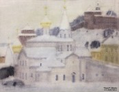 Александр Терентьев. Церковь Ильи Пророка на Ильинской горе. Бумага, акварель. 2017 г. Фото Татьяны Шепелевой