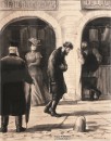 Кукрыниксы. Иллюстрации к роману М. Горького ''Фома Гордеев''. После трех лет сумасшедшего дома. Фоторепродукция Татьяны Шепелевой