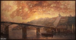 Мартынов В.Л. (1888 - 1971). Проект памятника Горькому. 1937 год. Холст, масло. Фоторепродукция Татьяны Шепелевой