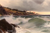 М.А. Алисов (1859-1933). Морской пейзаж. Фрагмент. 1910-1920-е гг. Фоторепродукция Татьяны Шепелевой