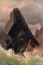 М.А. Алисов (1859-1933). Шторм у мыса Фиолент. Фрагмент. Начало 1890-х гг. Фоторепродукция Татьяны Шепелевой